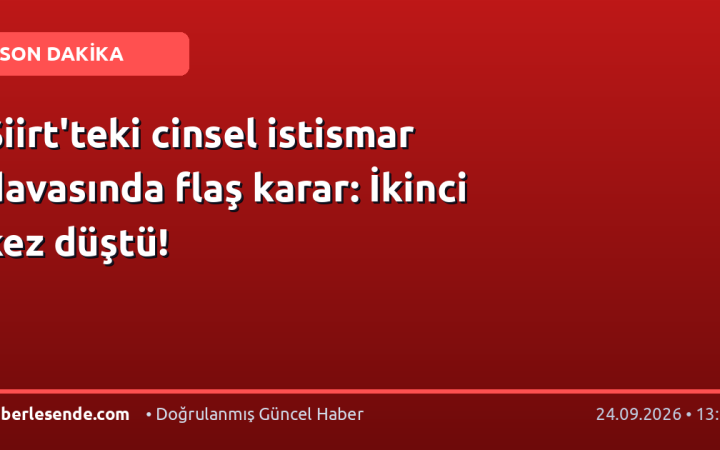 Siirt'teki cinsel istismar davasında flaş karar: İkinci kez düştü!