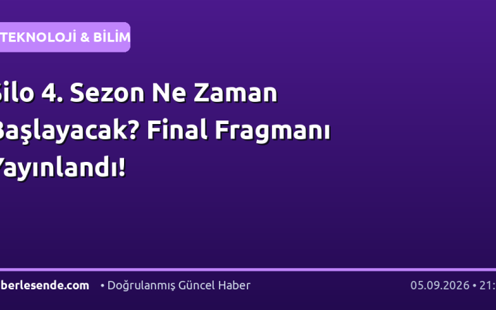 Silo 4. Sezon Ne Zaman Başlayacak? Final Fragmanı Yayınlandı!