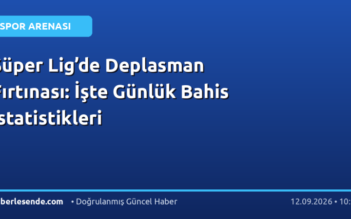 Süper Lig’de Deplasman Fırtınası: İşte Günlük Bahis İstatistikleri