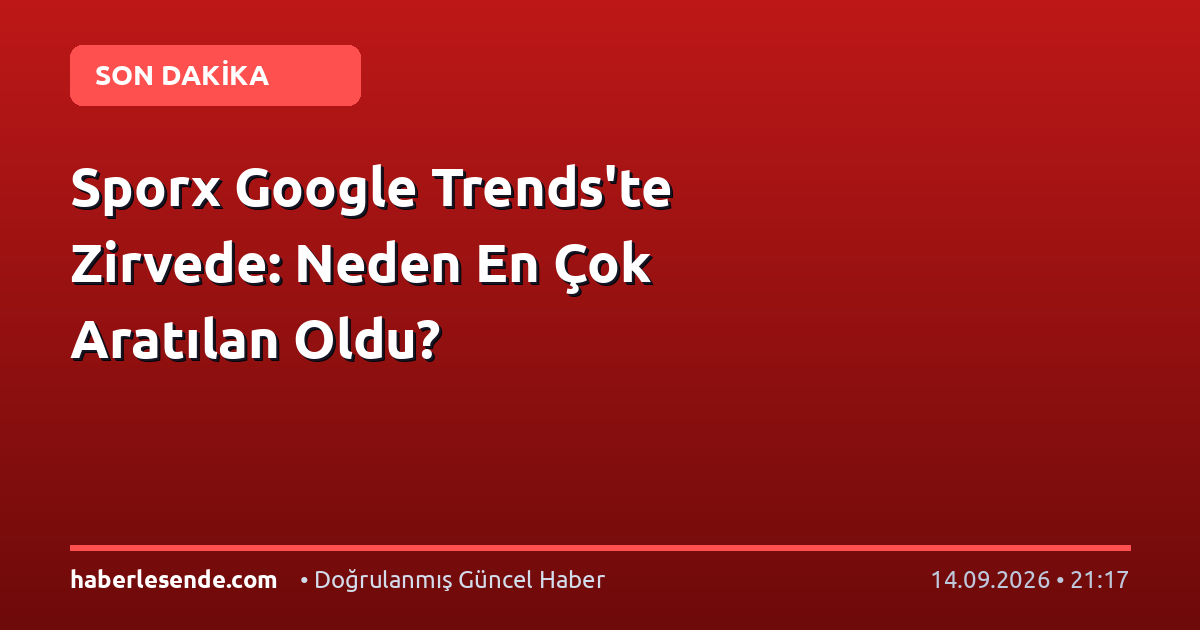 Sporx Google Trends'te Zirvede: Neden En Çok Aratılan Oldu?