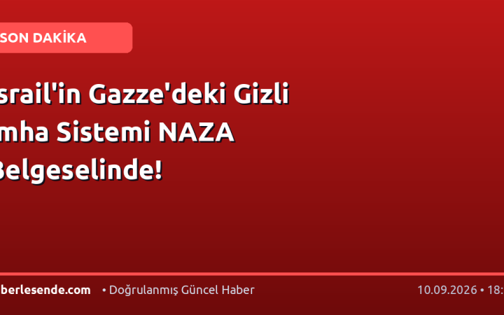 İsrail'in Gazze'deki Gizli İmha Sistemi NAZA Belgeselinde!