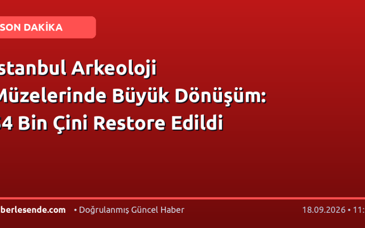İstanbul Arkeoloji Müzelerinde Büyük Dönüşüm: 54 Bin Çini Restore Edildi