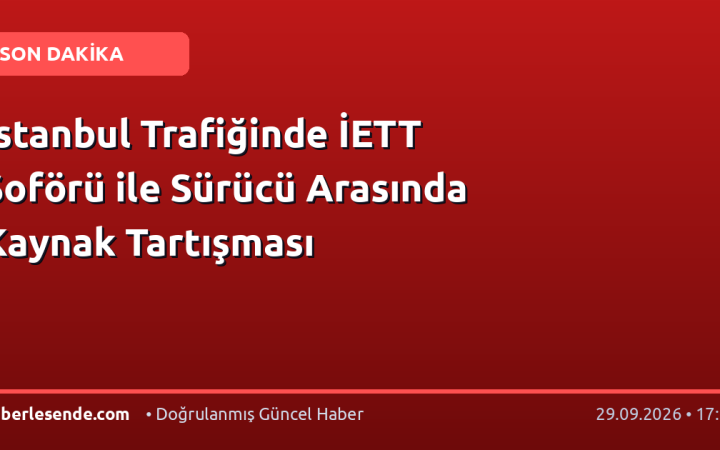İstanbul Trafiğinde İETT Şoförü ile Sürücü Arasında Kaynak Tartışması