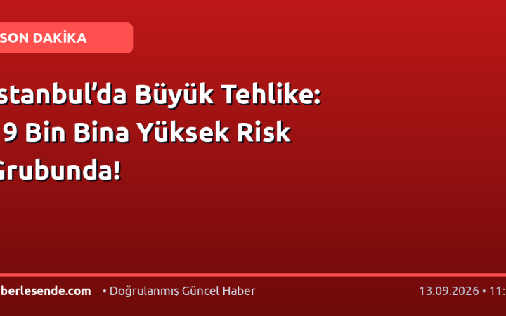 İstanbul’da Büyük Tehlike: 19 Bin Bina Yüksek Risk Grubunda!