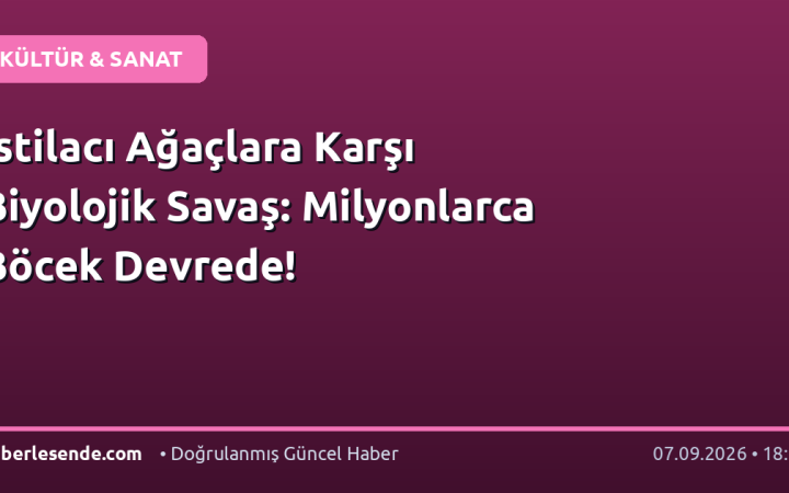 İstilacı Ağaçlara Karşı Biyolojik Savaş: Milyonlarca Böcek Devrede!