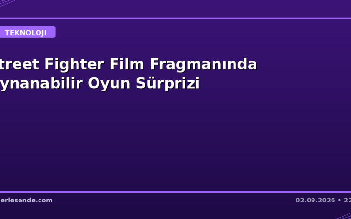 Street Fighter Film Fragmanında Oynanabilir Oyun Sürprizi