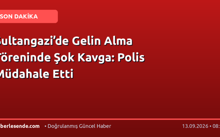 Sultangazi’de Gelin Alma Töreninde Şok Kavga: Polis Müdahale Etti