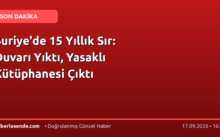Suriye'de 15 Yıllık Sır: Duvarı Yıktı, Yasaklı Kütüphanesi Çıktı