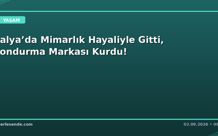 İtalya’da Mimarlık Hayaliyle Gitti, Dondurma Markası Kurdu!