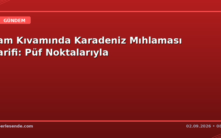 Tam Kıvamında Karadeniz Mıhlaması Tarifi: Püf Noktalarıyla