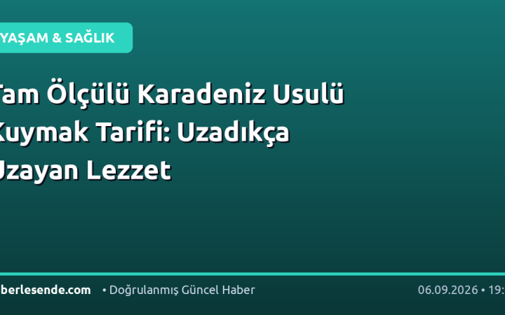 Tam Ölçülü Karadeniz Usulü Kuymak Tarifi: Uzadıkça Uzayan Lezzet