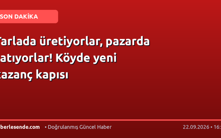 Tarlada üretiyorlar, pazarda satıyorlar! Köyde yeni kazanç kapısı