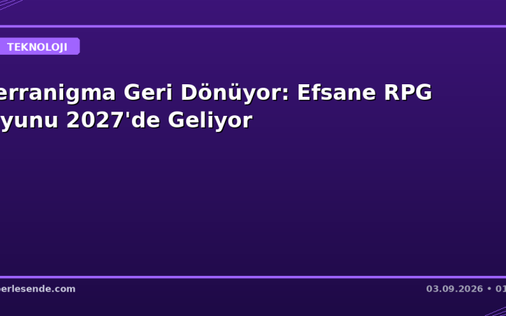 Terranigma Geri Dönüyor: Efsane RPG Oyunu 2027'de Geliyor