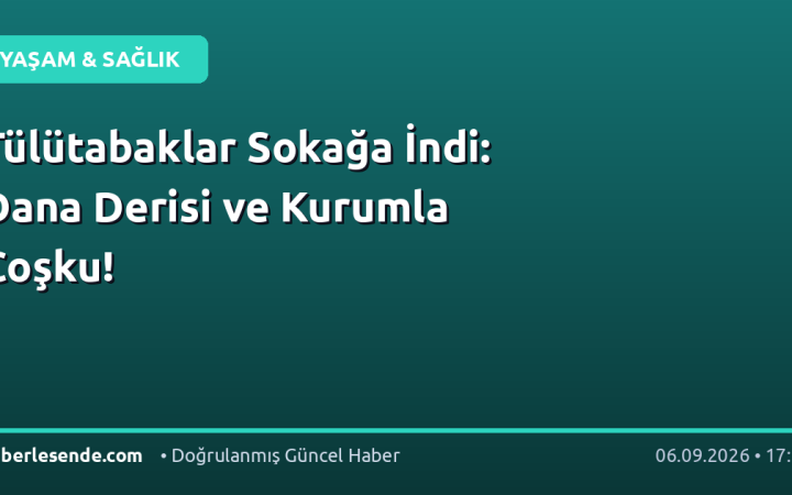 Tülütabaklar Sokağa İndi: Dana Derisi ve Kurumla Coşku!