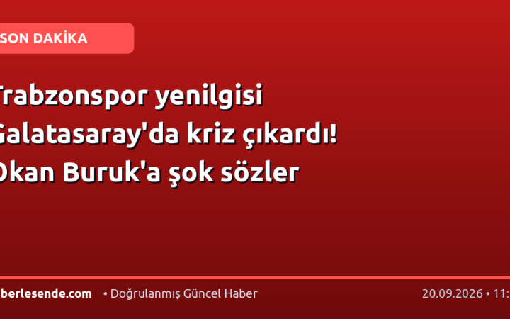 Trabzonspor yenilgisi Galatasaray'da kriz çıkardı! Okan Buruk'a şok sözler