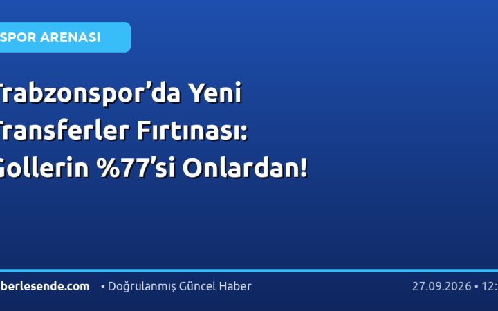 Trabzonspor’da Yeni Transferler Fırtınası: Gollerin ’si Onlardan!