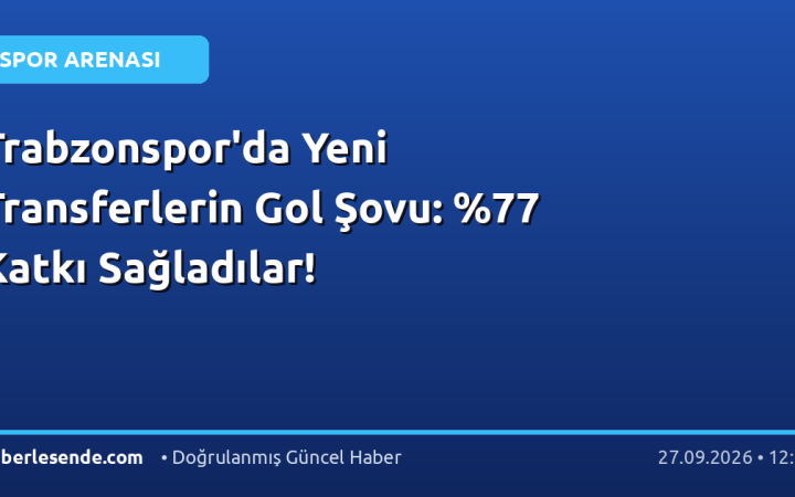 Trabzonspor'da Yeni Transferlerin Gol Şovu: Katkı Sağladılar!