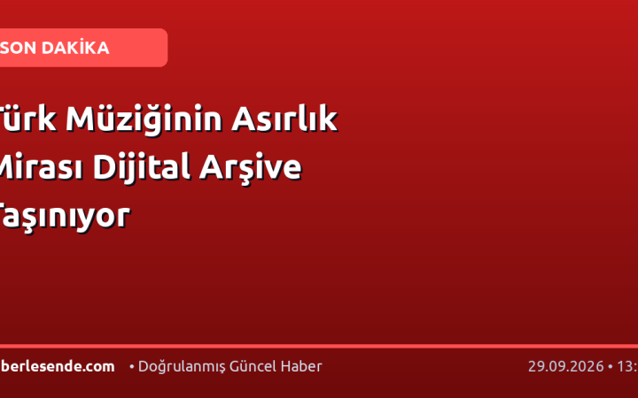 Türk Müziğinin Asırlık Mirası Dijital Arşive Taşınıyor