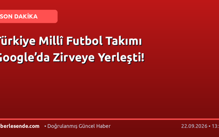 Türkiye Millî Futbol Takımı Google’da Zirveye Yerleşti!