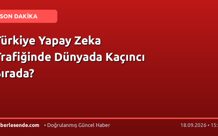 Türkiye Yapay Zeka Trafiğinde Dünyada Kaçıncı Sırada?