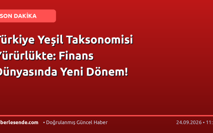 Türkiye Yeşil Taksonomisi Yürürlükte: Finans Dünyasında Yeni Dönem!