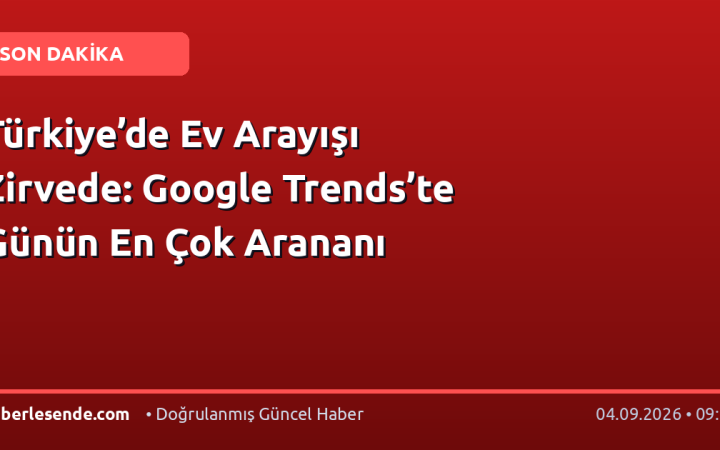 Türkiye’de Ev Arayışı Zirvede: Google Trends’te Günün En Çok Arananı