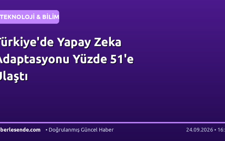 Türkiye'de Yapay Zeka Adaptasyonu Yüzde 51'e Ulaştı