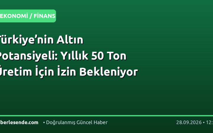Türkiye’nin Altın Potansiyeli: Yıllık 50 Ton Üretim İçin İzin Bekleniyor