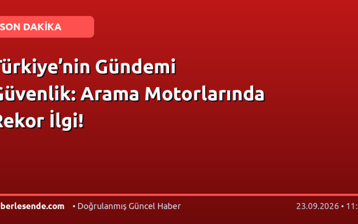 Türkiye’nin Gündemi Güvenlik: Arama Motorlarında Rekor İlgi!