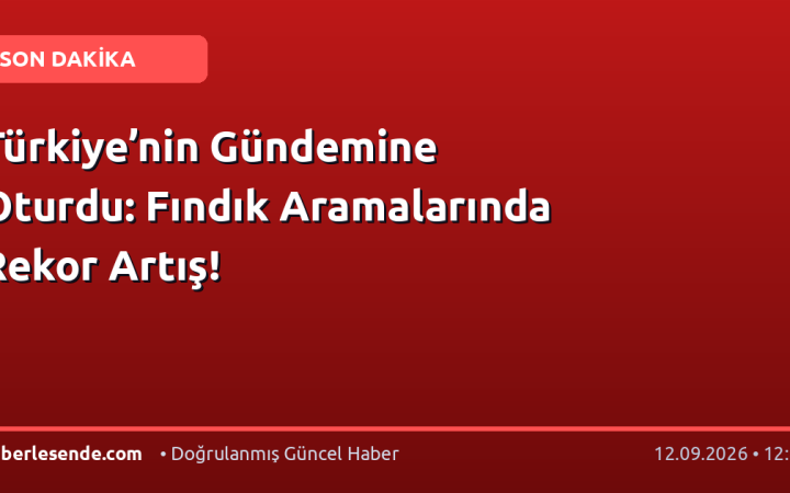 Türkiye’nin Gündemine Oturdu: Fındık Aramalarında Rekor Artış!