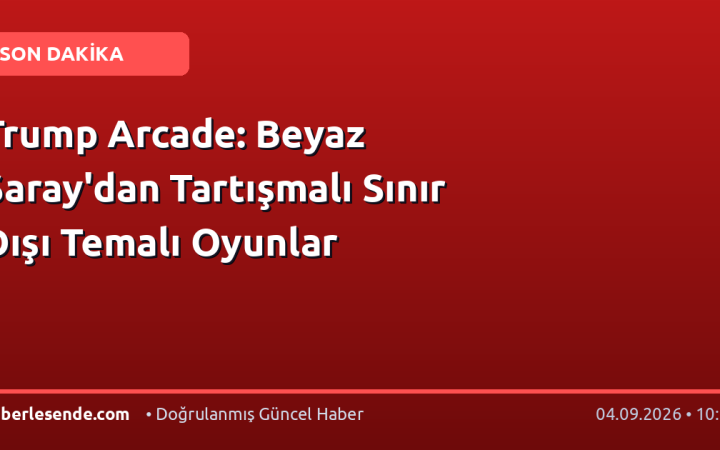 Trump Arcade: Beyaz Saray'dan Tartışmalı Sınır Dışı Temalı Oyunlar