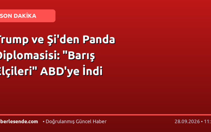 Trump ve Şi'den Panda Diplomasisi: "Barış Elçileri" ABD'ye İndi