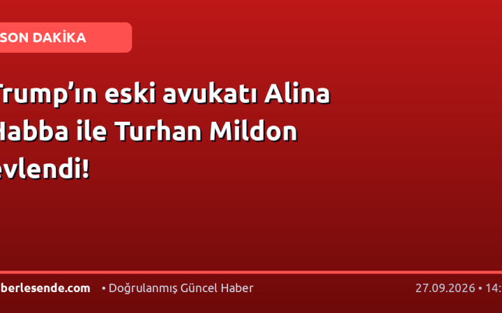 Trump’ın eski avukatı Alina Habba ile Turhan Mildon evlendi!