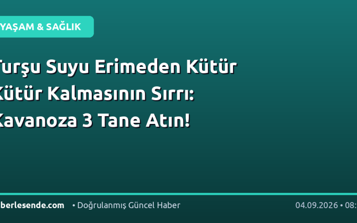 Turşu Suyu Erimeden Kütür Kütür Kalmasının Sırrı: Kavanoza 3 Tane Atın!
