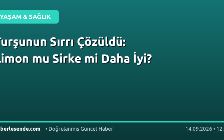 Turşunun Sırrı Çözüldü: Limon mu Sirke mi Daha İyi?