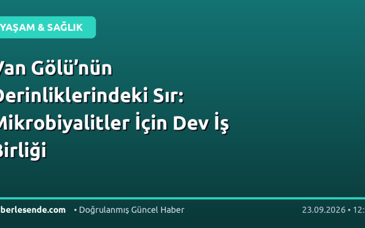Van Gölü’nün Derinliklerindeki Sır: Mikrobiyalitler İçin Dev İş Birliği