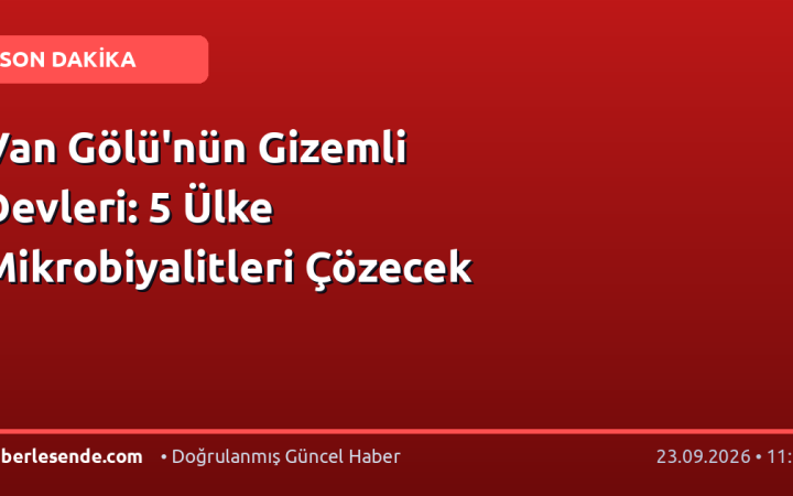 Van Gölü'nün Gizemli Devleri: 5 Ülke Mikrobiyalitleri Çözecek
