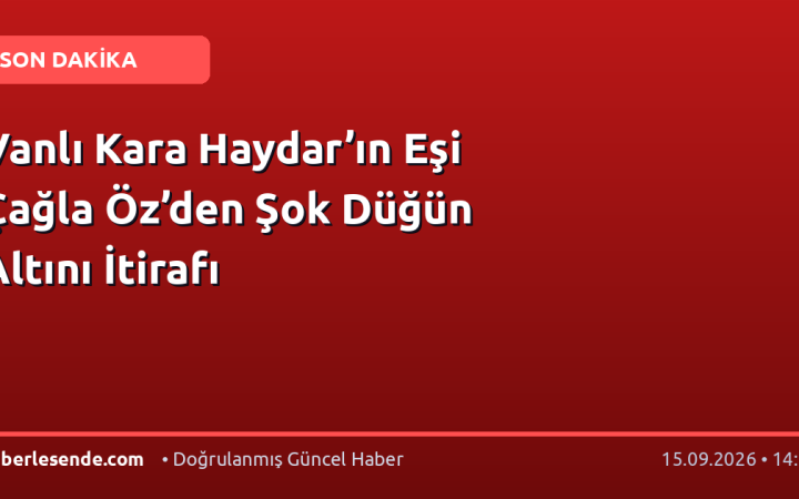 Vanlı Kara Haydar’ın Eşi Çağla Öz’den Şok Düğün Altını İtirafı