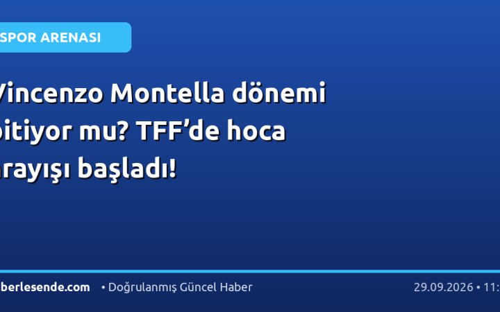 Vincenzo Montella dönemi bitiyor mu? TFF’de hoca arayışı başladı!