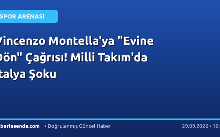 Vincenzo Montella'ya "Evine Dön" Çağrısı! Milli Takım'da İtalya Şoku