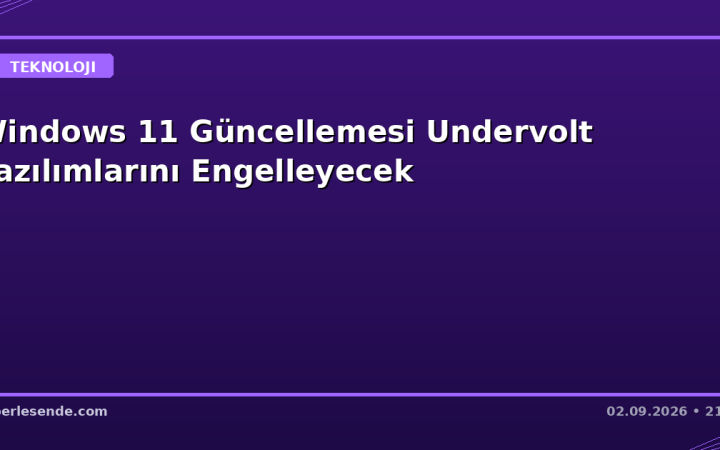 Windows 11 Güncellemesi Undervolt Yazılımlarını Engelleyecek