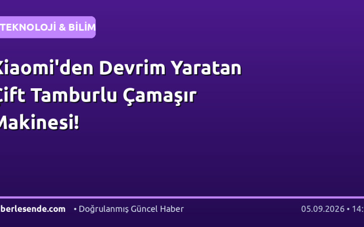 Xiaomi'den Devrim Yaratan Çift Tamburlu Çamaşır Makinesi!