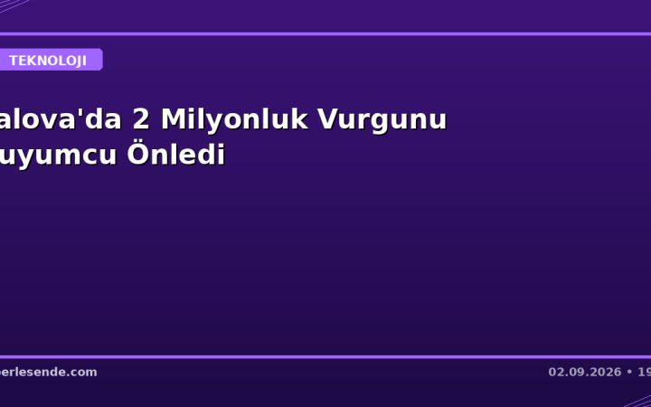 Yalova'da 2 Milyonluk Vurgunu Kuyumcu Önledi