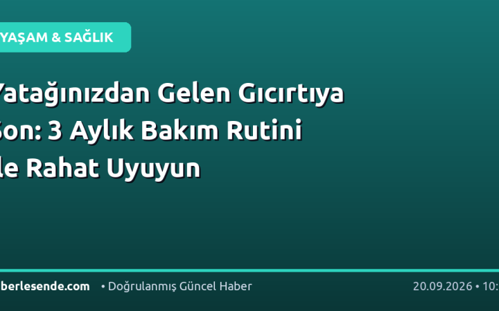 Yatağınızdan Gelen Gıcırtıya Son: 3 Aylık Bakım Rutini ile Rahat Uyuyun