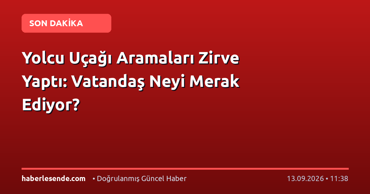 Yolcu Uçağı Aramaları Zirve Yaptı: Vatandaş Neyi Merak Ediyor?