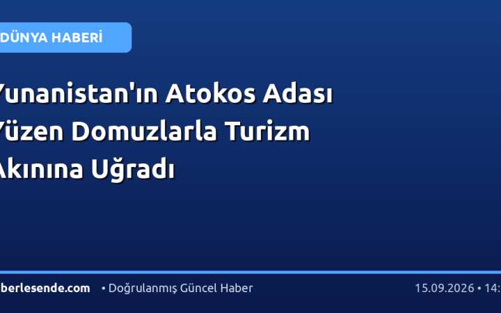 Yunanistan'ın Atokos Adası Yüzen Domuzlarla Turizm Akınına Uğradı