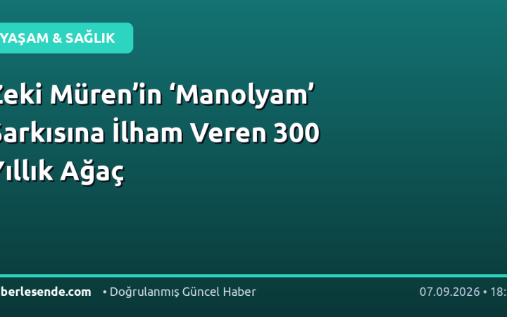 Zeki Müren’in ‘Manolyam’ Şarkısına İlham Veren 300 Yıllık Ağaç