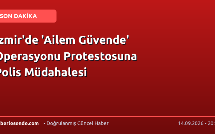 İzmir'de 'Ailem Güvende' Operasyonu Protestosuna Polis Müdahalesi