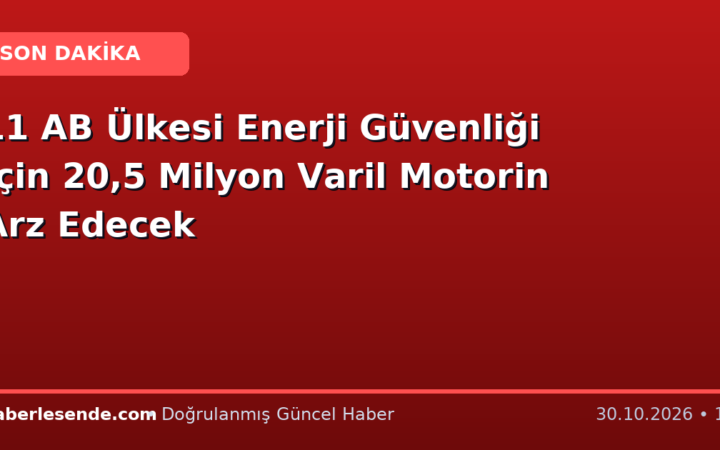 11 AB Ülkesi Enerji Güvenliği İçin 20,5 Milyon Varil Motorin Arz Edecek