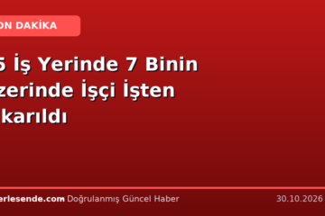 15 İş Yerinde 7 Binin Üzerinde İşçi İşten Çıkarıldı